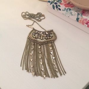 Stella and Dot Analena Tassel Statement Necklace